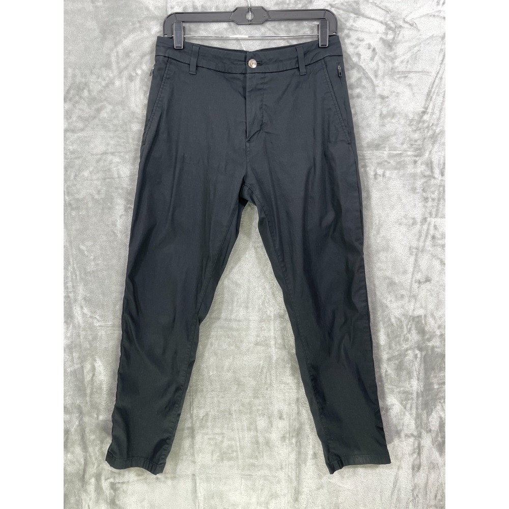 Birddogs Chino Slim Fit Pants Size 30x30 Black  with Liner Casual Golf